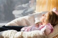 Pampered woman relaxing in chair