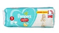 Pampers baby diapers-panties Pampers in a large package. Insulated packaging for catalog. File contains clipping path