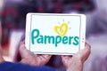 Pampers diapers manufacturer logo Royalty Free Stock Photo