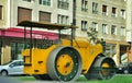 Road roller in Pamplona, Navarre