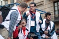 PAMPLONA, SPAIN -JULY 8: Photojournalists at the f