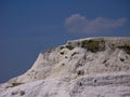 Pamukale, Turkey - May 14, 2017: Landscape of pamukkale mountain