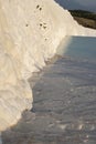 Pamukkale, Denizli, Turkey, travertine terraces, Cotton Castle, white, hot springs, thermal, spa, green, nature, carbonate mineral