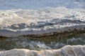 Pamukkale, Denizli, Turkey, travertine terraces, Cotton Castle, white, hot springs, thermal, spa, green, nature, carbonate mineral