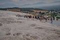 Pamukkale, Denizli Turkey, Travertines of Pamukkale, a Natural thermal pools Royalty Free Stock Photo