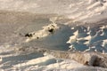 Pamukkale, Sinter terraces Turkey, near the ancient Greco-Roman city of Hierapolis