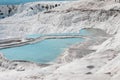 A Pamukkale natural lakes in Hierapolis Turkey Royalty Free Stock Photo