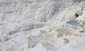Pamukkale natural lakes in Hierapolis Turkey Royalty Free Stock Photo