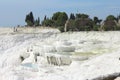 Pamukkale natural lakes in Hierapolis Turkey Royalty Free Stock Photo