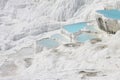 Pamukkale natural lakes in Hierapolis Turkey Royalty Free Stock Photo