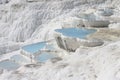 Pamukkale natural lakes in Hierapolis Turkey Royalty Free Stock Photo