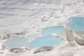Pamukkale natural lakes in Hierapolis Turkey Royalty Free Stock Photo