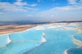 Pamukkale travertine pools Royalty Free Stock Photo