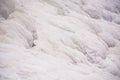 Pamukkale travertine pools and terraces carbonate mineral at ancient Hierapolis, Turkey Royalty Free Stock Photo