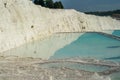 Pamukkale Travertine pools and terraces in Turkey Royalty Free Stock Photo