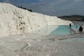 Pamukkale Travertine pools and terraces in Turkey Royalty Free Stock Photo