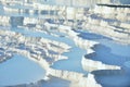 Pamukkale travertine terraces Royalty Free Stock Photo