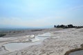 Pamukkale Travertines With Blue Sky Royalty Free Stock Photo