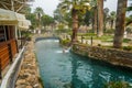 Antique pool Cleopatra`s Bath in Pamukkale, Turkey