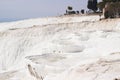 Pamukkale, Turkey. View of the white salt terraces. Royalty Free Stock Photo