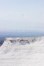 Pamukkale, Turkey. View of the white salt terraces. Royalty Free Stock Photo