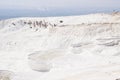 Pamukkale, Turkey. View of the white salt terraces. Royalty Free Stock Photo