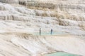 Pamukkale, Turkey, white limestone terraces and health giving thermal pools.