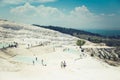 Pamukkale Turkish mineral calcium pool. The site is a UNESCO Wo