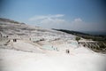 Pamukkale Turkish mineral calcium pool. The site is a UNESCO World Heritage Site