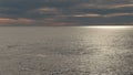 Pan Across Depoe Bay Oregon Near Sunset