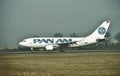 Pan Am Airbus A310 landing at Los Angeles after a flight from Miami Royalty Free Stock Photo