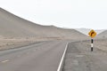 Pan-American Highway in the Peruvian desert of Yauca district- Peru 1