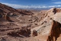 The Pan-American Highway in the Valley of the Dead - Atacama Desert - Chile Royalty Free Stock Photo