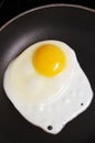 Cooking an egg in pan Royalty Free Stock Photo