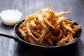 pan of crispy whitebait Royalty Free Stock Photo