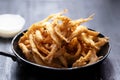 pan of crispy whitebait Royalty Free Stock Photo