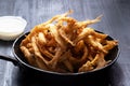 pan of crispy whitebait Royalty Free Stock Photo