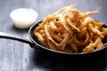 pan of crispy whitebait Royalty Free Stock Photo