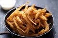 pan of crispy whitebait Royalty Free Stock Photo