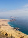 Pan de Azucar National Park, in the Atacama Desert is the best place to understand how life grows in the desert, coastline Royalty Free Stock Photo