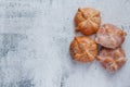 Pan de Muerto mexican bread traditional for day of the dead in Mexico