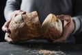 Pan de payes, a bread typical of Catalonia, Spain