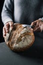 Pan de payes, a bread typical of Catalonia, Spain