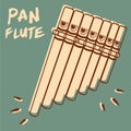 Pan Flute Royalty Free Stock Photo