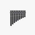 Pan Flute Vector Icon Royalty Free Stock Photo