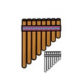 Pan flute Royalty Free Stock Photo