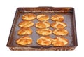 Pan of freshly baked snickerdoodles Royalty Free Stock Photo