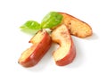 Pan fried apple slices