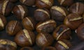 Pan-fried chestnuts at home