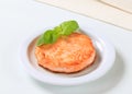 Pan-fried fish patty Royalty Free Stock Photo
